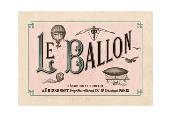 Le Ballon, ca. 1883 by Vintage Reproduction art print