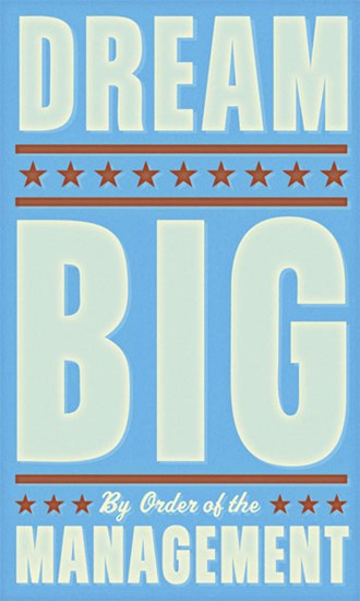 Dream Big (blue) by John W. Golden art print