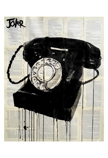 Black Phone by Loui Jover art print