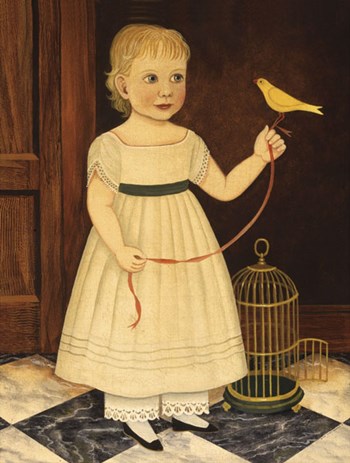 Girl with Bird by Diane Ulmer Pedersen art print