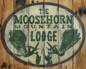 The Moosehorn Mountain Lodge by Katelyn Lynch art print