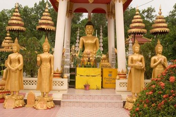 Buddha Image at Wat Si Saket, Laos by Gavriel Jecan / Danita Delimont art print