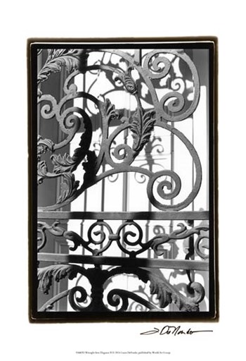Wrought Iron Elegance II by Laura Denardo art print