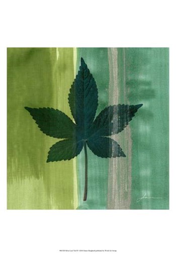 Silver Leaf Tile IV by James Burghardt art print