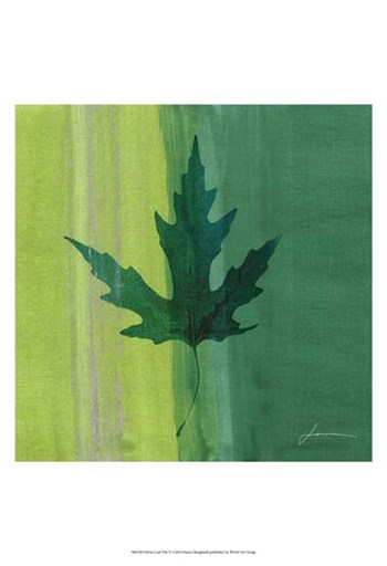 Silver Leaf Tile V by James Burghardt art print