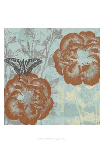 Teal Garden I by Jennifer Goldberger art print