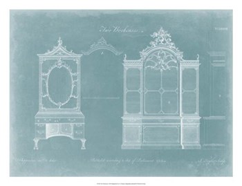 Two Bookcases by Thomas Chippendale art print
