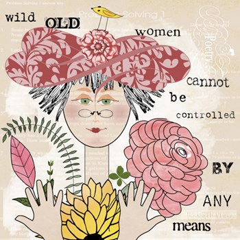 Wild Old Woman II by Jill Meyer art print
