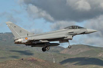 Eurofighter Typhoon of the Spanish Air Force by Giovanni Colla/Stocktrek Images art print