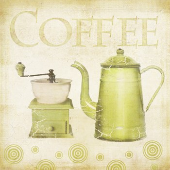 Coffee Retro by Beth Albert art print