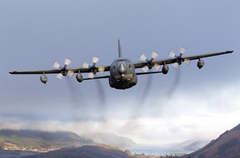 MC-130P Combat Shadow Over Scotland by Gert Kromhout/Stocktrek Images art print