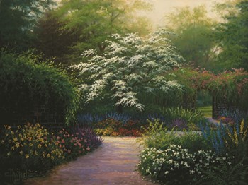The Walled Garden by Charles White art print