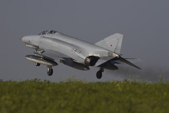 German F-4F Phantom, Florennes Airfield, Belgium by Timm Ziegenthaler/Stocktrek Images art print