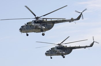 Mil Mi-17 Helicopters of the Czech Air Force by Timm Ziegenthaler/Stocktrek Images art print