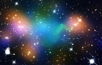 Galaxy Cluster Abell 520 (HST-CFHT-CXO Composite) by NASA, ESA, STScl art print