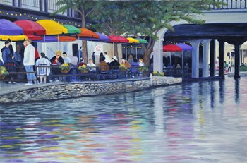 Riverwalk by Vivian Dunbar art print