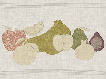 Contour Fruits &amp; Veggies I by Vision Studio art print
