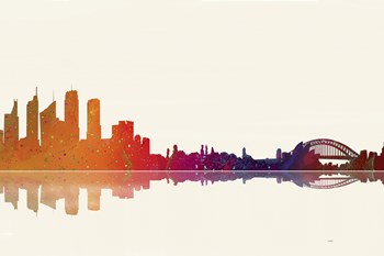 Sydney NSW Skyline 3 by Marlene Watson art print