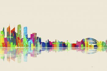 Sydney NSW Skyline 1 by Marlene Watson art print