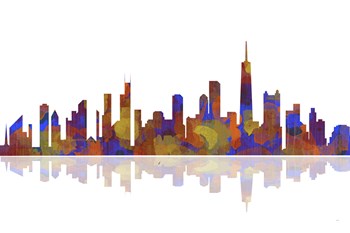 Chicago Illinois Skyline 2 by Marlene Watson art print