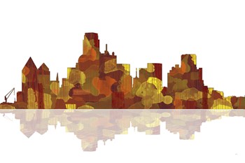 Dallas Texas Skyline 1 by Marlene Watson art print