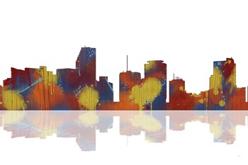 Miami Florida Skyline 1 by Marlene Watson art print