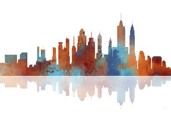 New York New York Skyline 2 by Marlene Watson art print