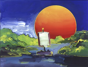 Sun Boat by Howie Green art print