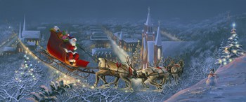 Christmas Travelers 2 by David Rottinghaus art print