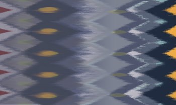 Windy Rug Pattern in Blues by Art Licensing Studio art print