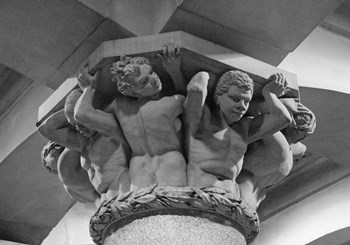 City Hall Figures by Erin Clark art print