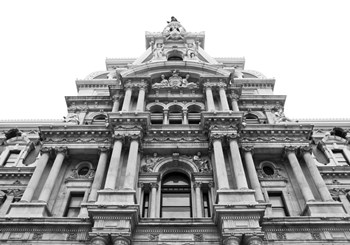 City Hall Facade by Erin Clark art print