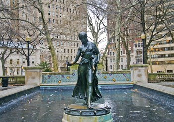 Fountain I (Color) by Erin Clark art print