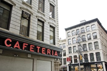 Cafeteria by Erin Clark art print