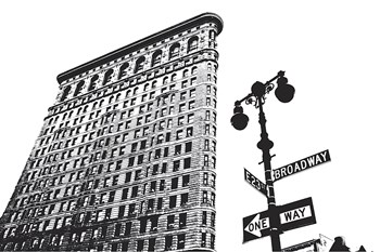 Flatiron (outline) by Erin Clark art print