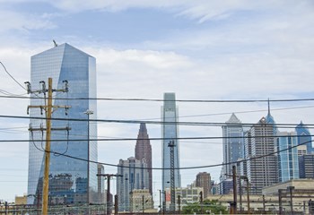 Industrial Skyline by Erin Clark art print