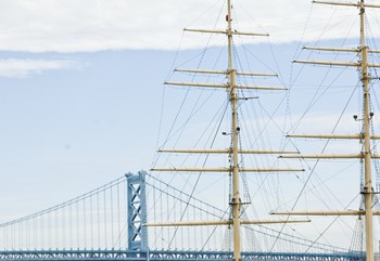 Bridge &amp; Masts by Erin Clark art print