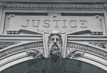 Justice (b/w) by Erin Clark art print