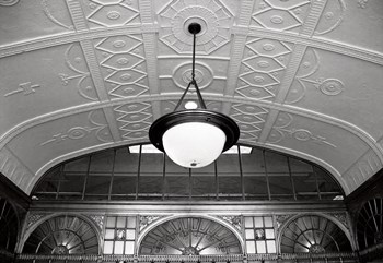 Entry Ceiling (b/w) by Erin Clark art print