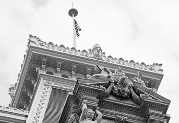 At the Top (b/w) by Erin Clark art print