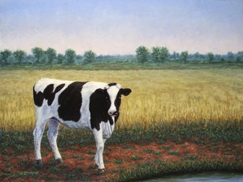 Happy Holstein by James W. Johnson art print