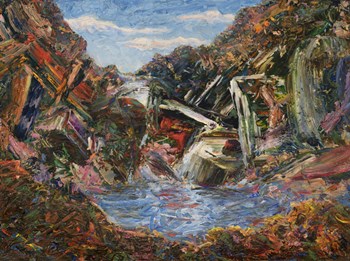 Mountain Pool by James W. Johnson art print