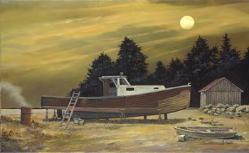 St George Moon by Jerry Cable art print