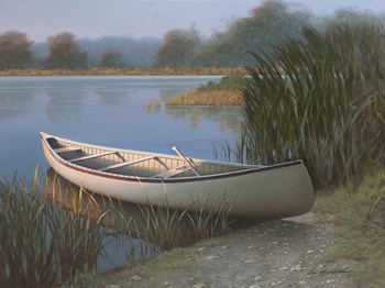 On the Lake by Zhen-Huan Lu art print