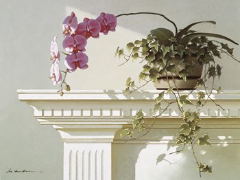 Orchid On Mantle by Zhen-Huan Lu art print