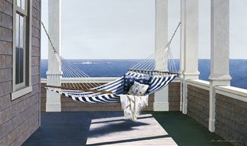 Striped Hammock by Zhen-Huan Lu art print