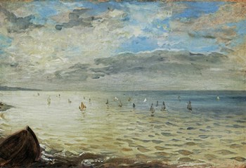 The Sea Seen from Dieppe, c. 1852 by Eugene Delacroix art print