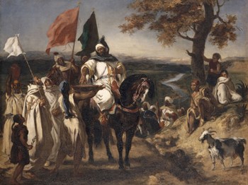 Caid, Moroccan Chief by Eugene Delacroix art print