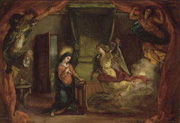 Annunciation by Eugene Delacroix art print