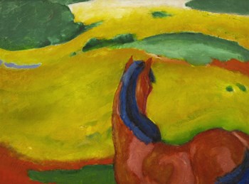Horse in a Landscape, 1910 by Franz Marc art print